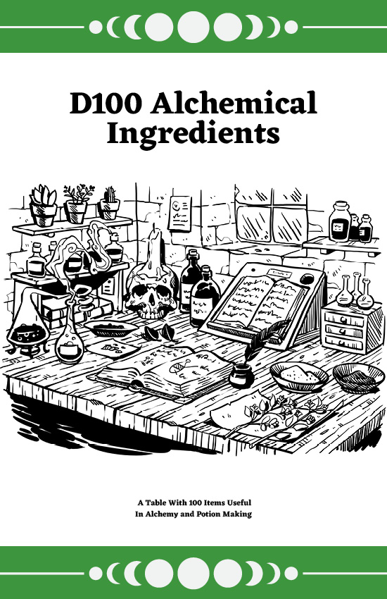 D100 Alchemical Ingredients - Main Image
