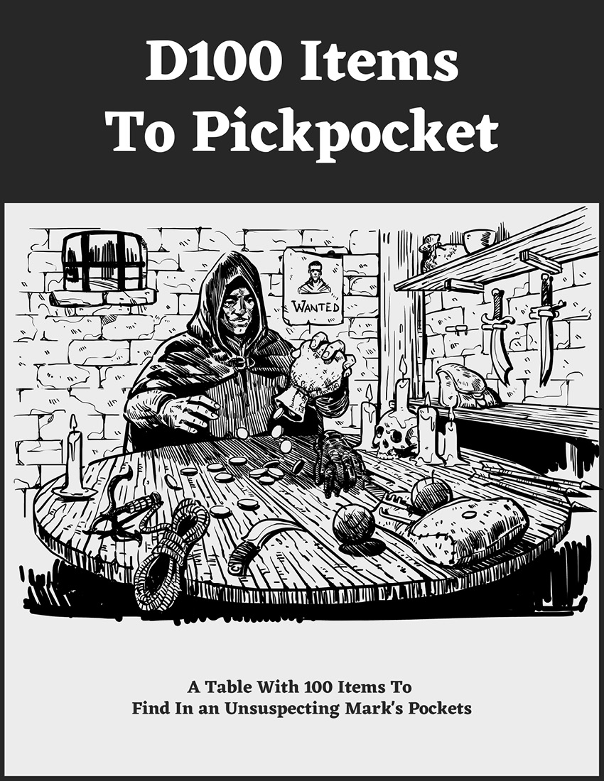 D100 Items To Pickpocket - Main Image