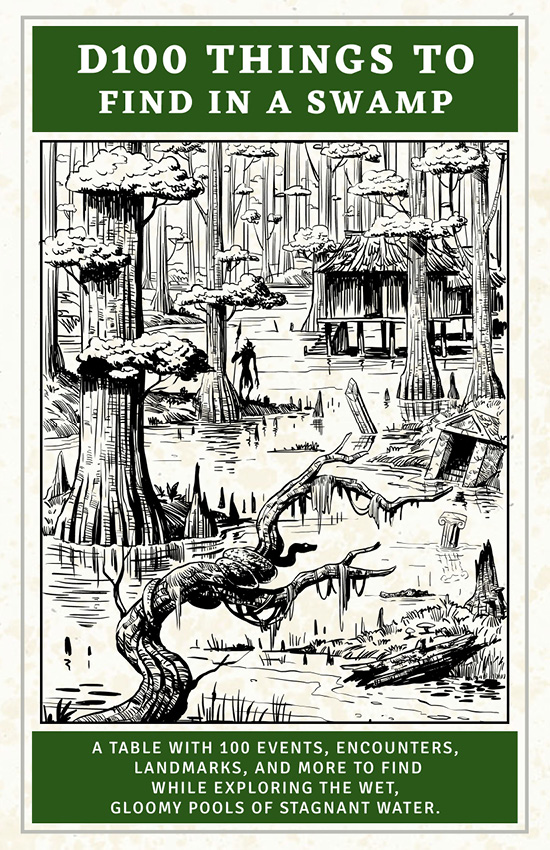 D100 Things To Find in a Swamp - Main Image
